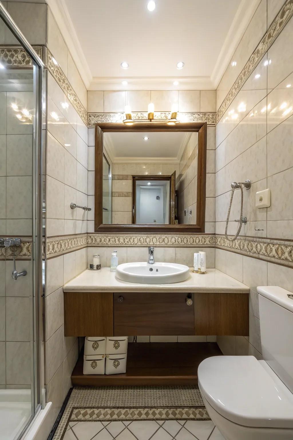 Mirrors stand as your secret weapon to amplify light and space.