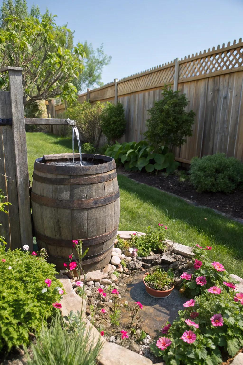 Upcycled treasures result in captivating and sustainable fountains.