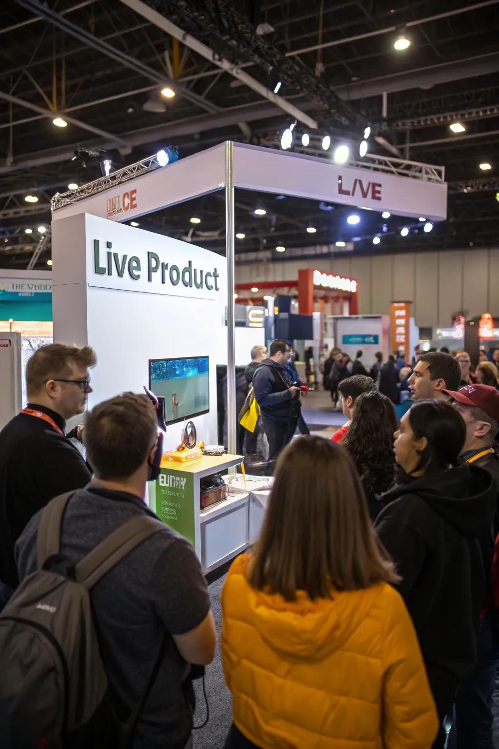 A live demonstration grabbing the audience's full attention.