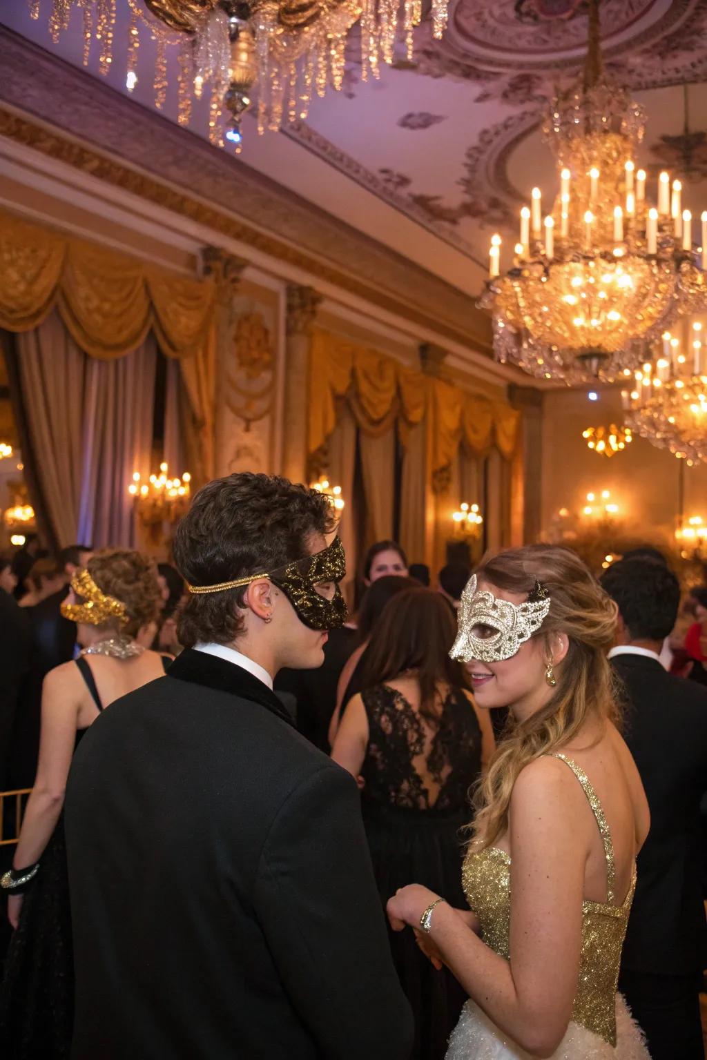 Dance the night away at a mysterious masquerade ball.