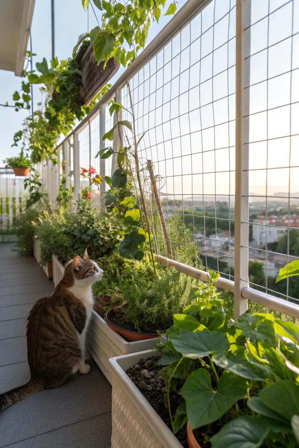 Plants morph your catio into a tranquil green sanctuary.
