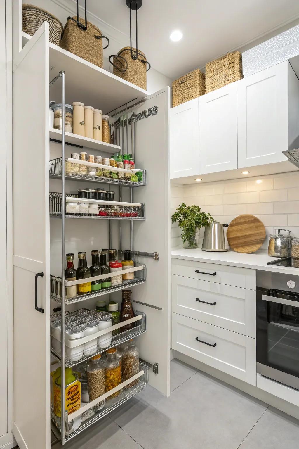 Efficient storage solutions that maintain everything within easy reach.