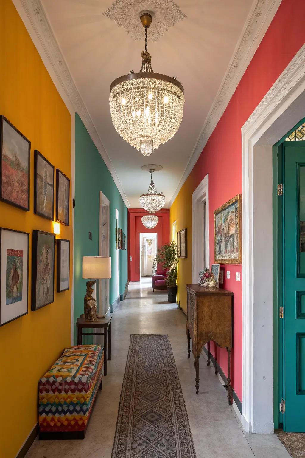 Hanging lights or pendant lights add refinement and charm.