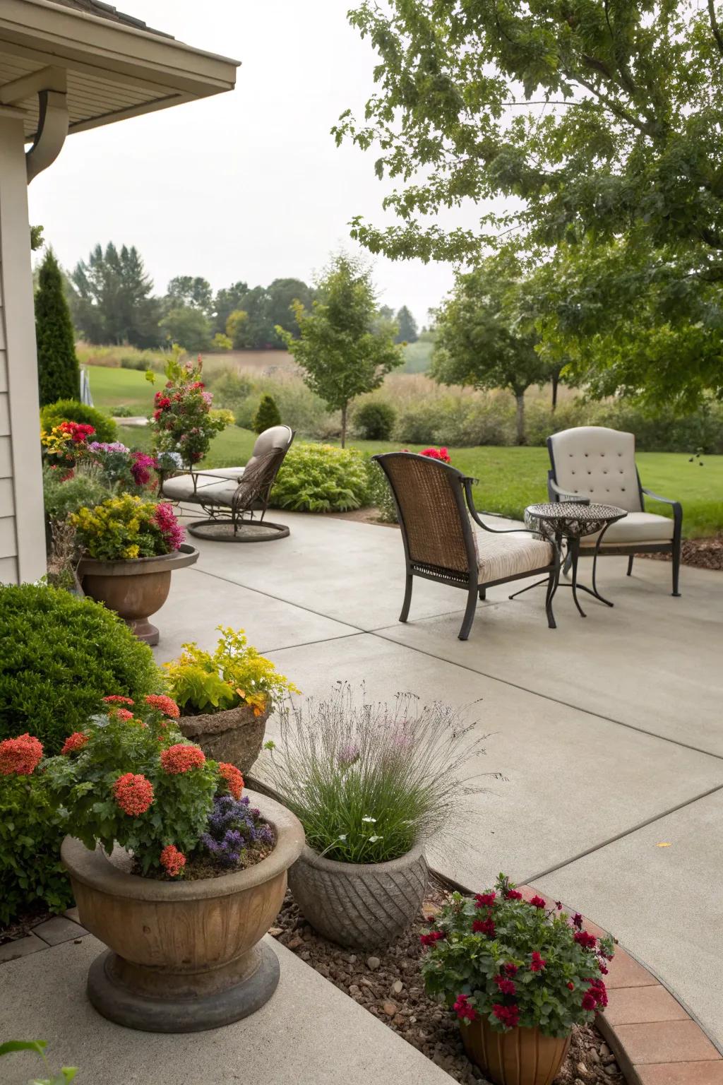 Greenery brings life and color to your outdoor space.