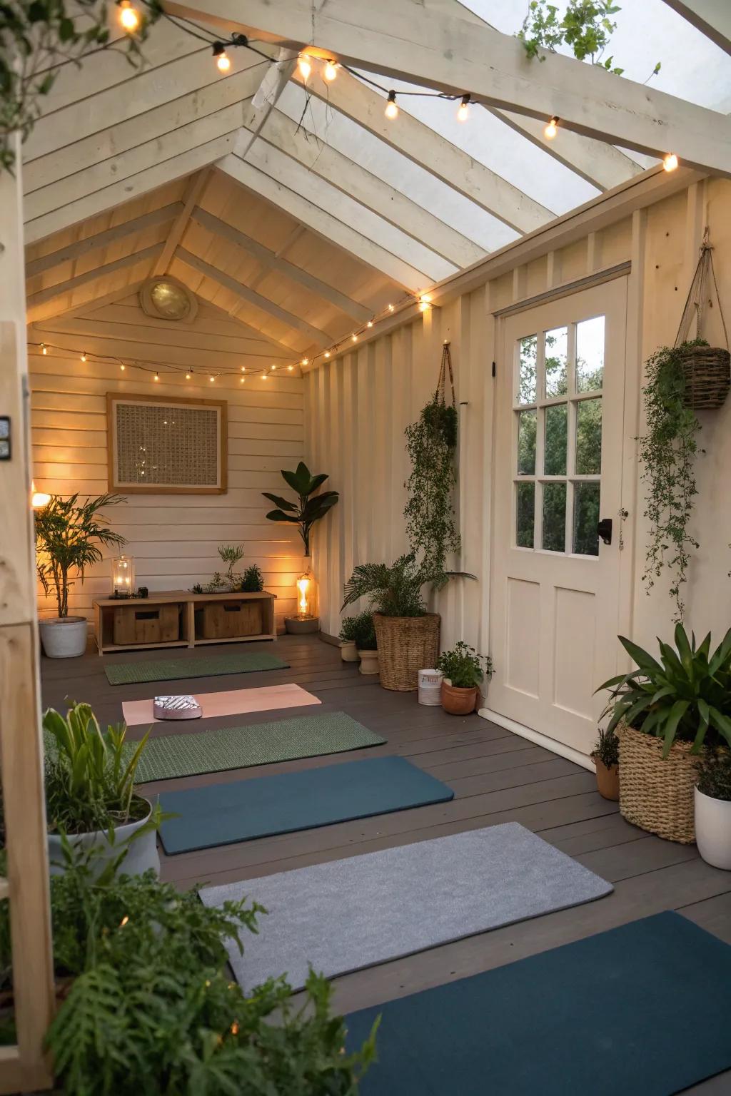 A tranquil yoga retreat for peace and relaxation.