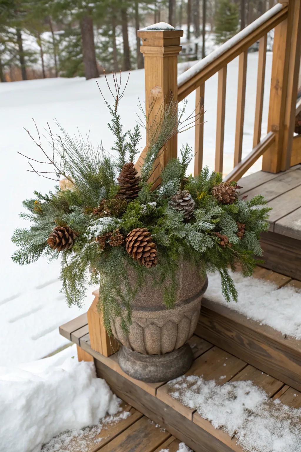 Pinecones add a touch of rustic charm to your decor.