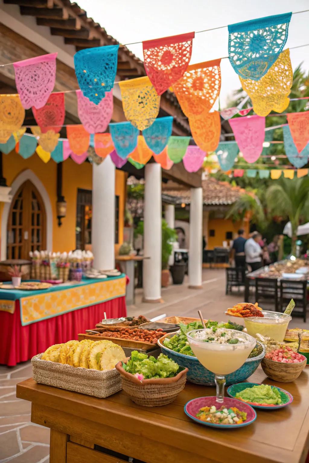 Increase the vibrancy with a spirited Mexican fiesta.