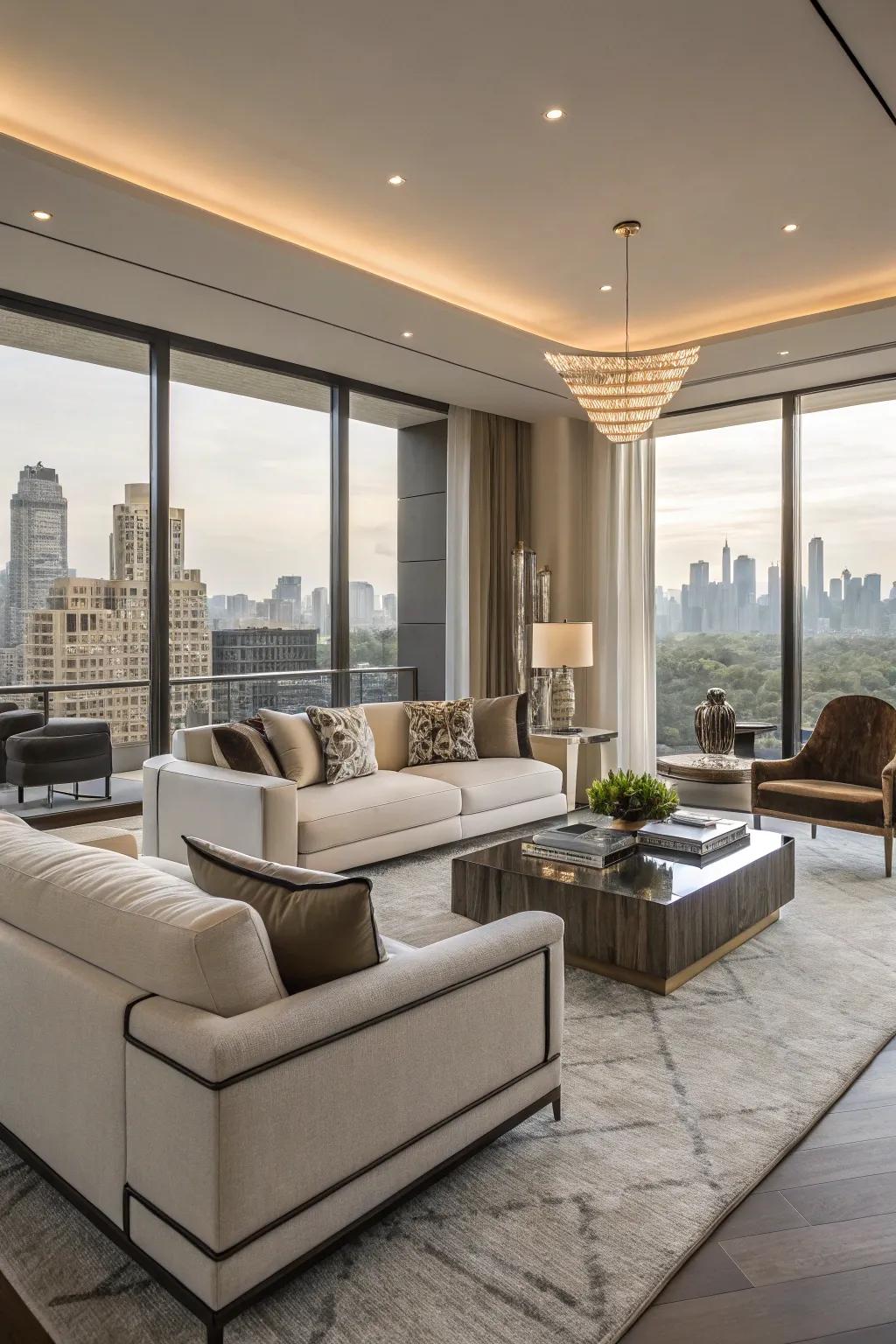 Custom furniture adds a personal touch.