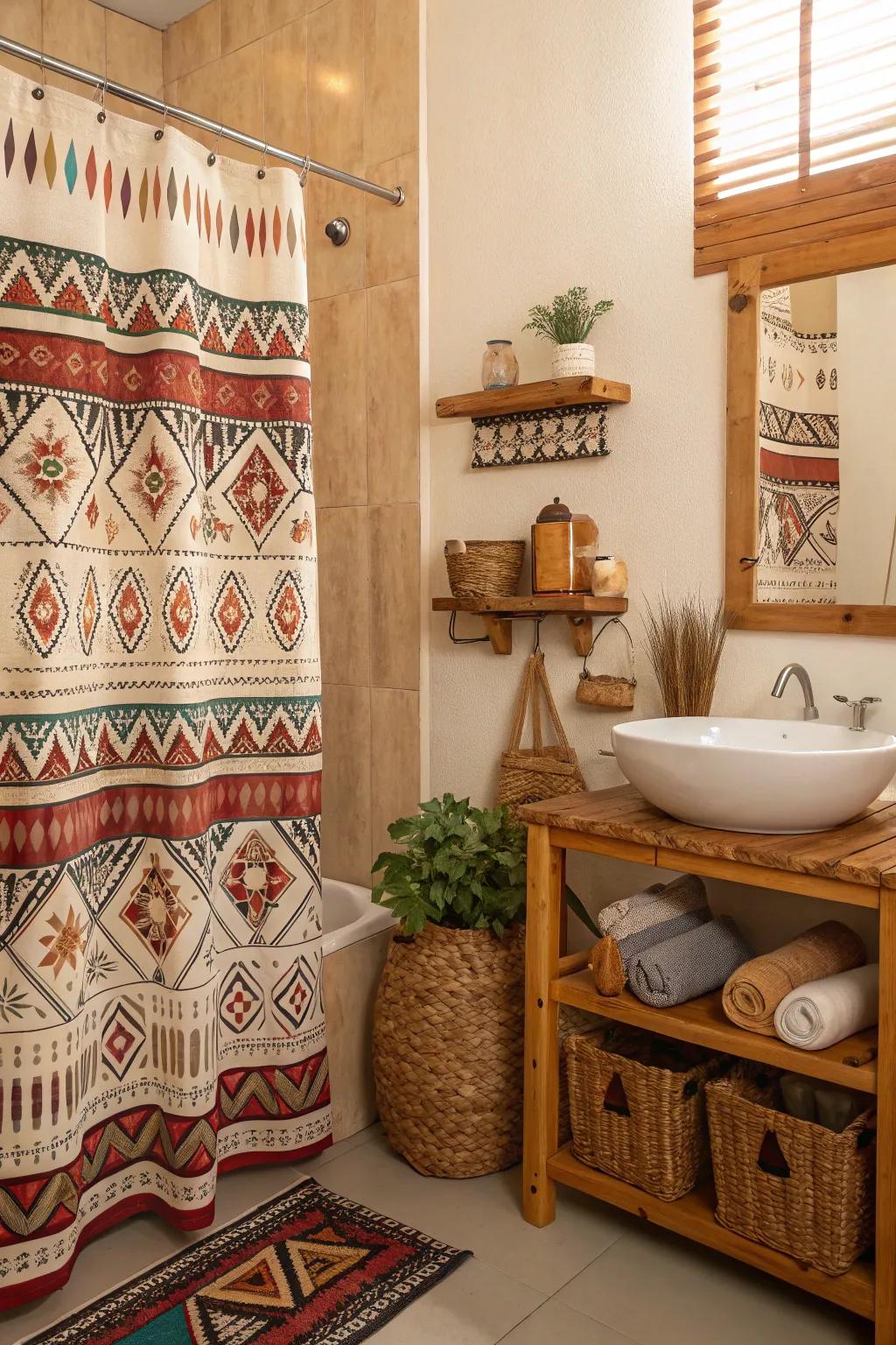 Ethnic motifs can add depth and character to your decor.