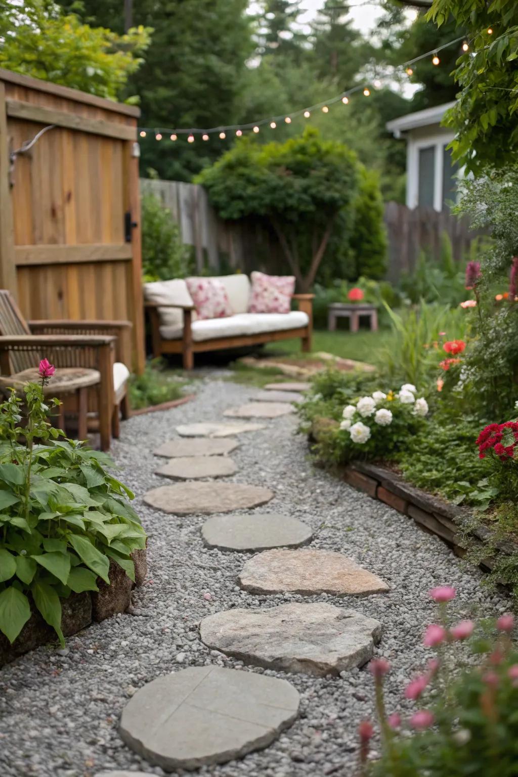 A quaint trail adds character and definition to the landscape.