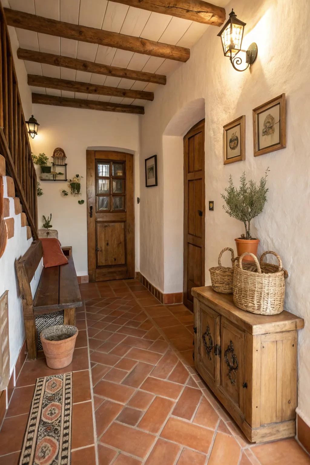 Rustic Charm with Terracotta Tiles