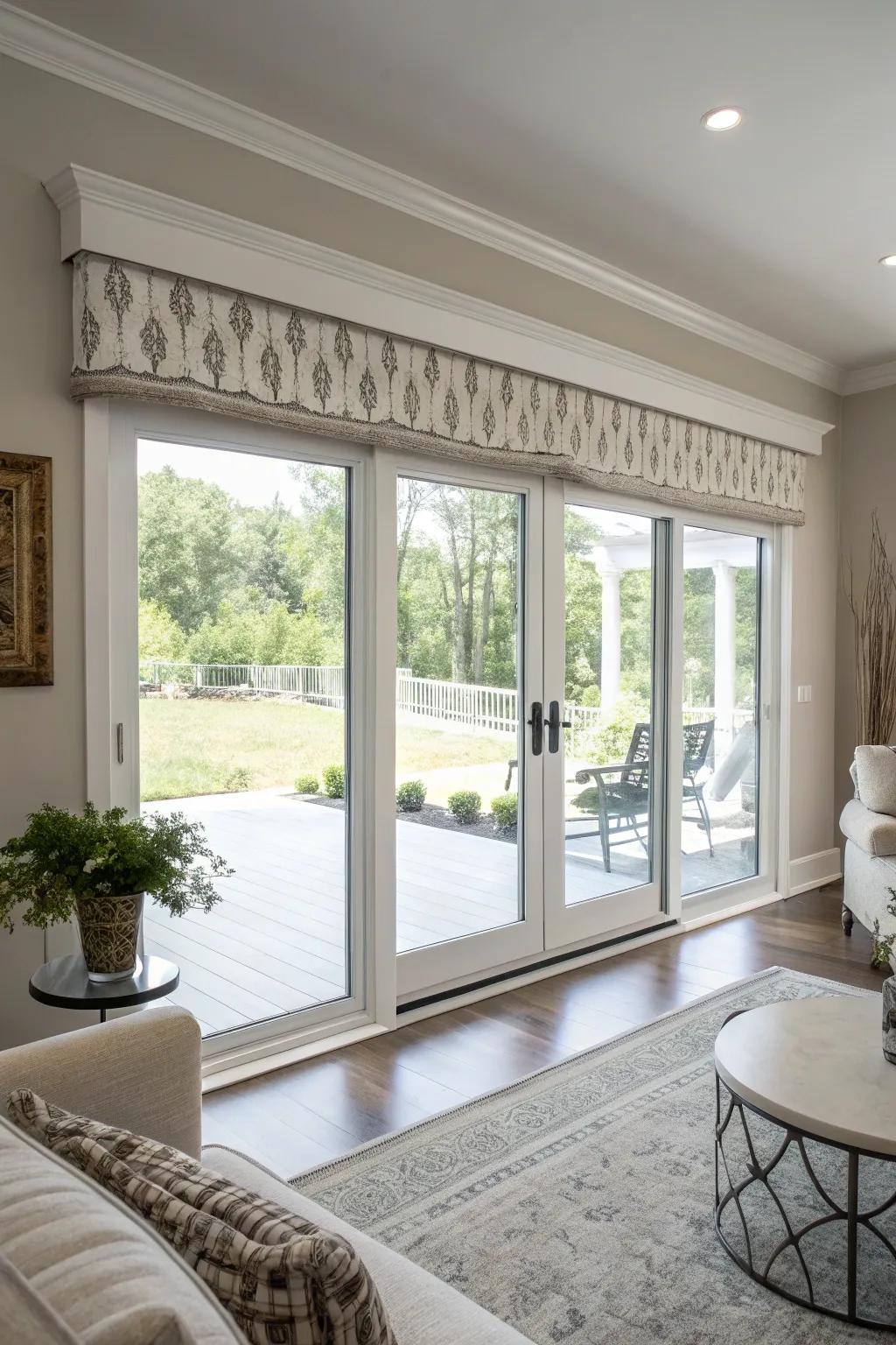 Minimalistic valances offer a sleek and modern look.