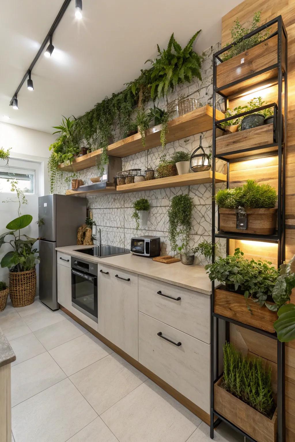 Greenery adds a refreshing touch to your home.