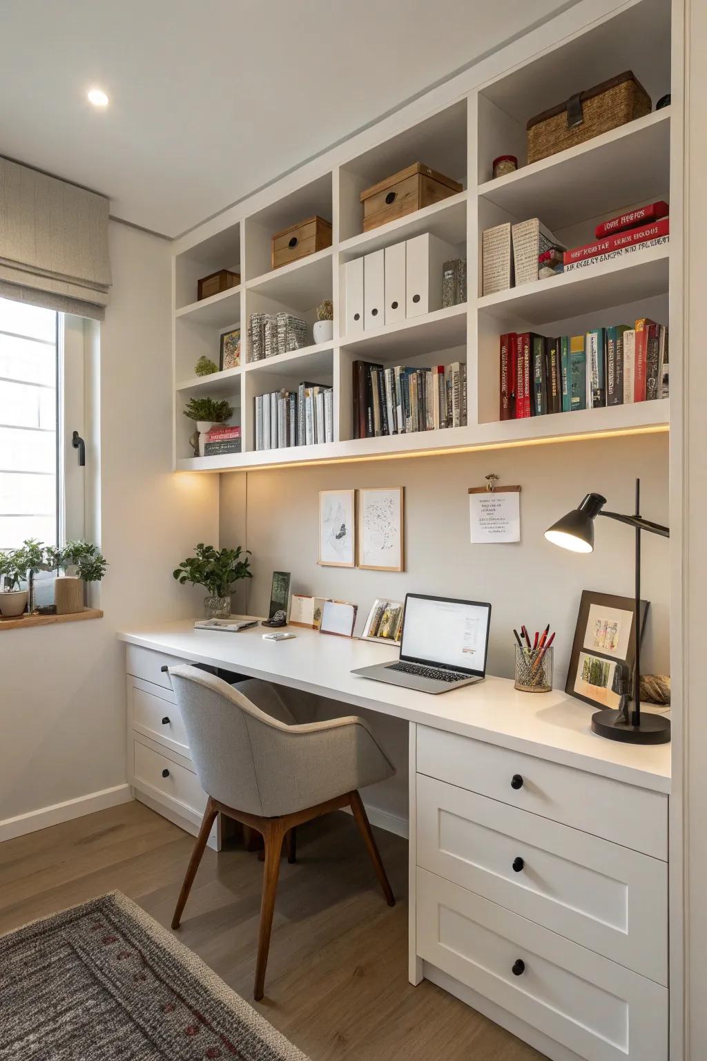 A tidy workspace promotes clarity and efficiency.