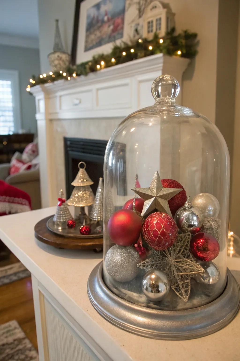 Vintage ornaments bring timeless elegance to holiday decor.