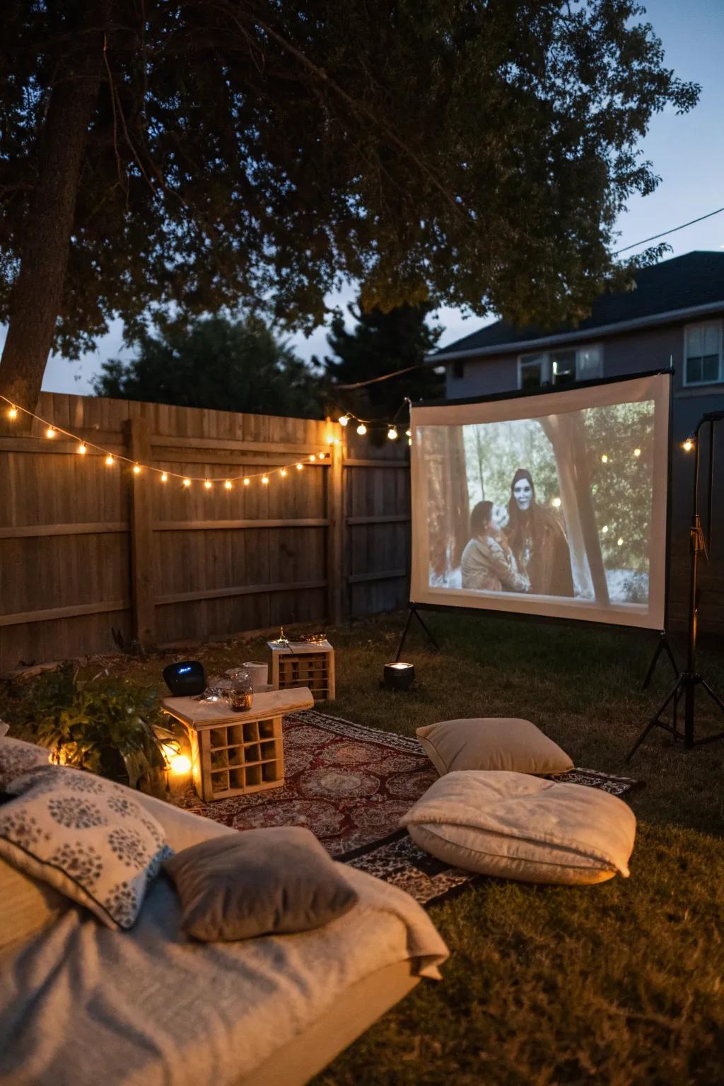 Enjoy a movie night under the stars with friends and family.