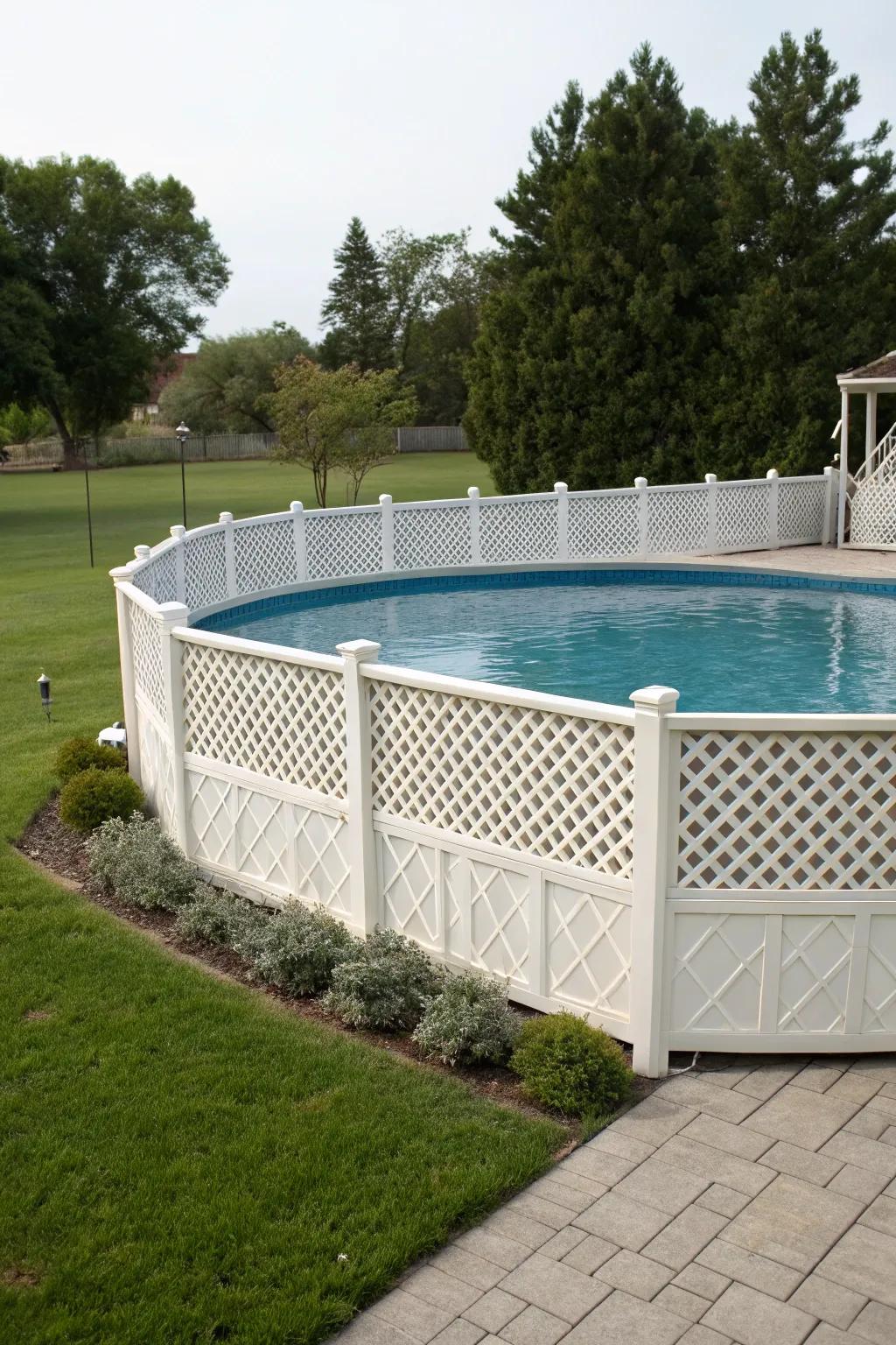 Stylish fencing offers safety without sacrificing aesthetics.