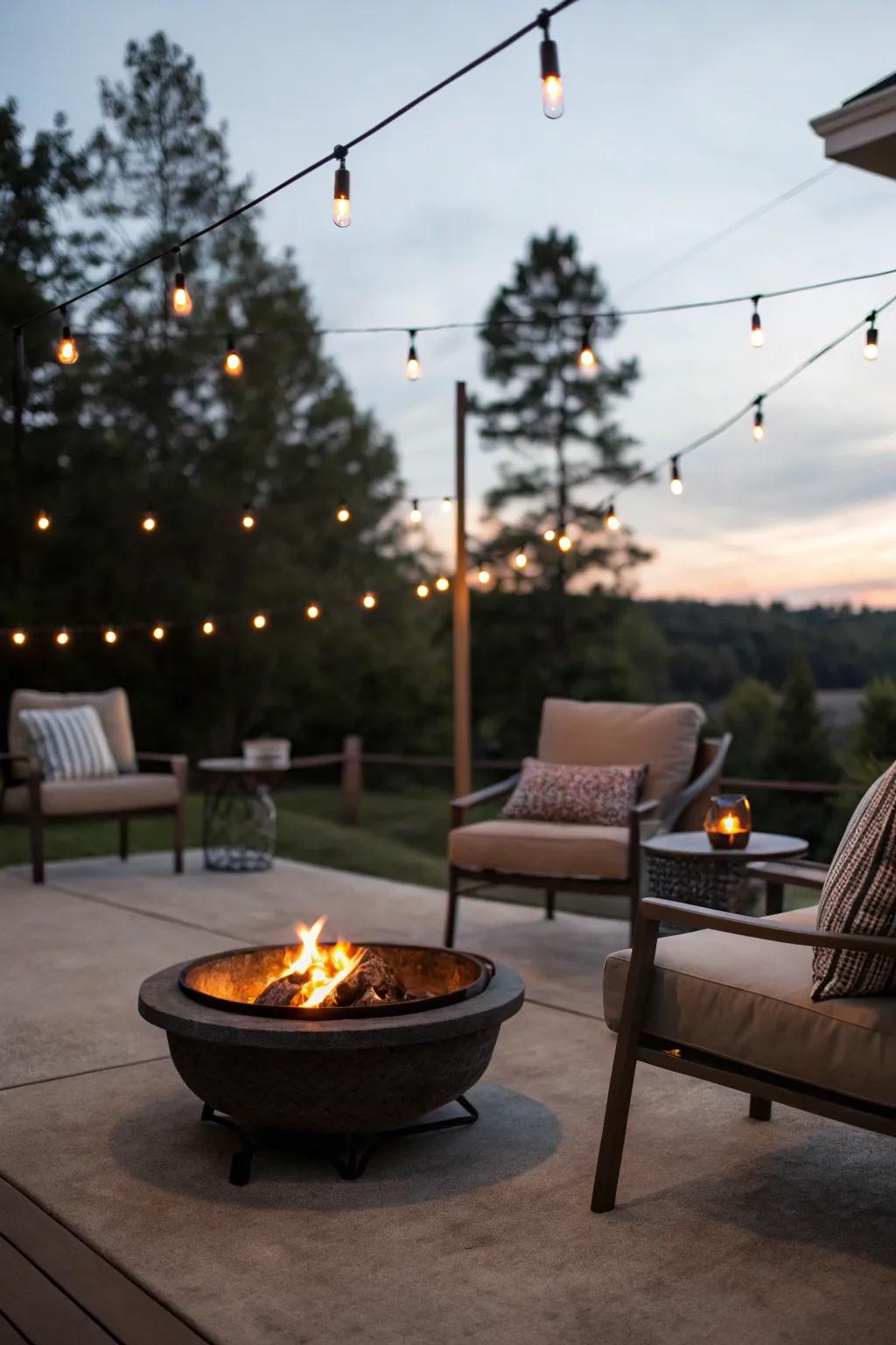 Hearth areas make inviting additions to every patio design.