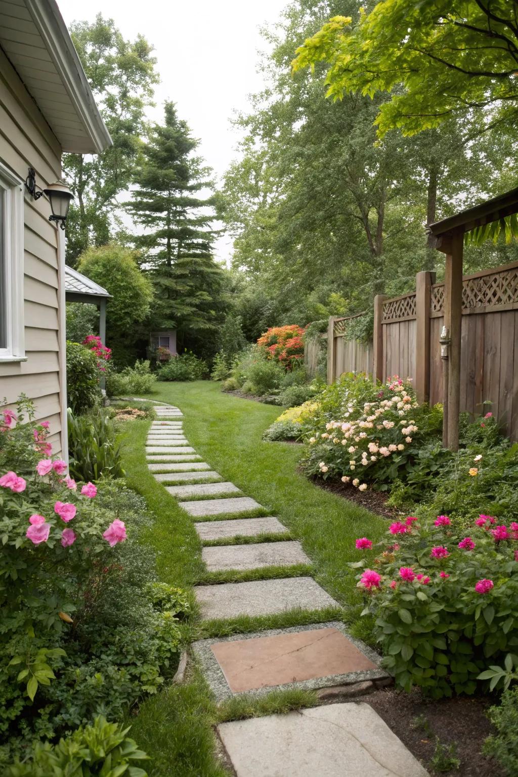 Enchanting walkways that lead through your garden paradise.