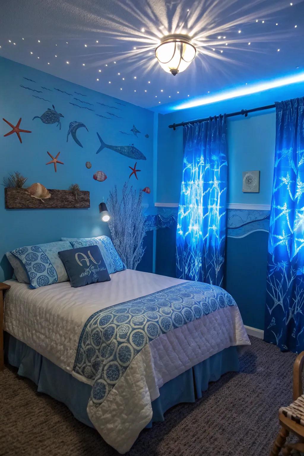 A themed decor transforms your bedroom into a personal sanctuary.