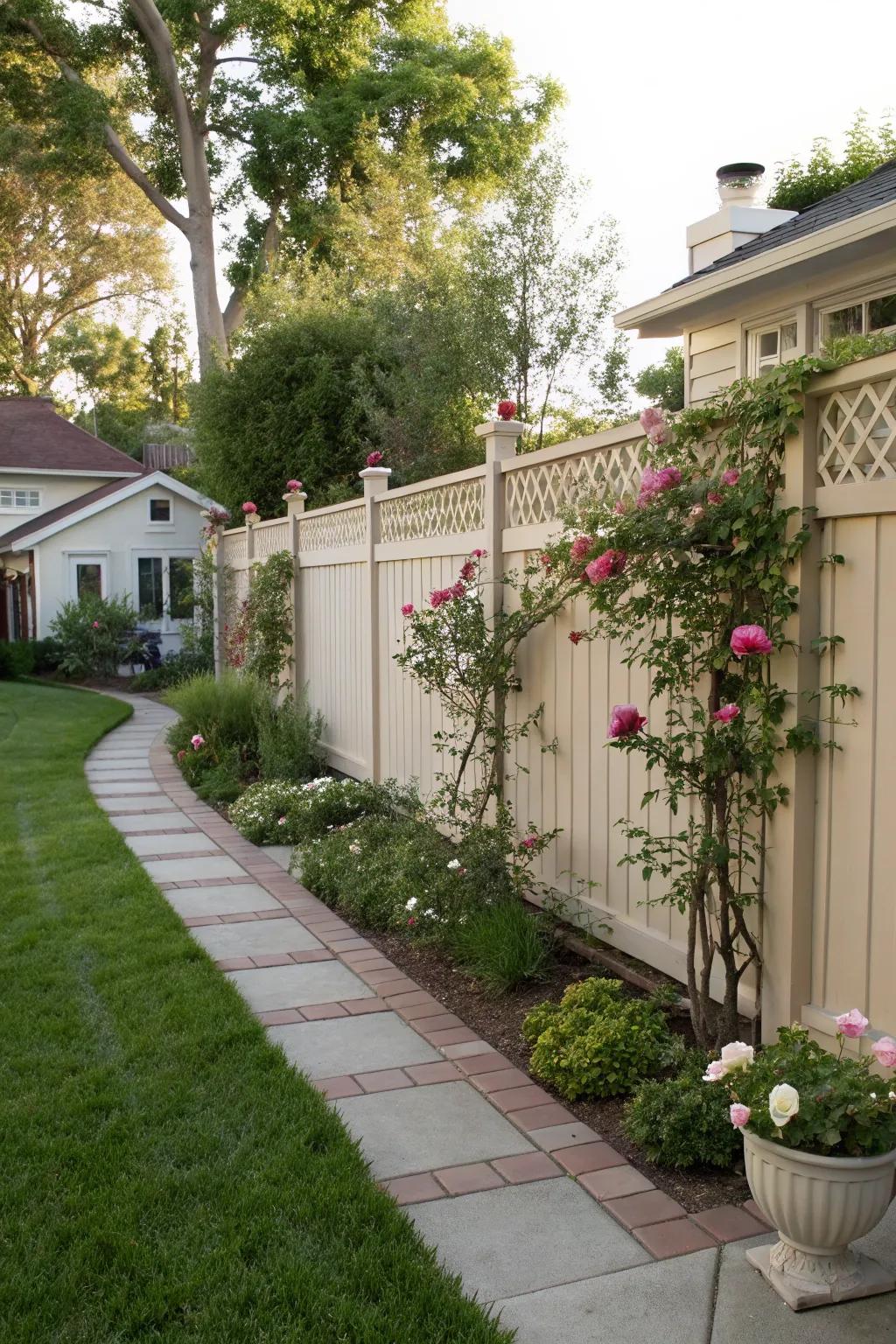 Privacy fences can be stylish and functional.