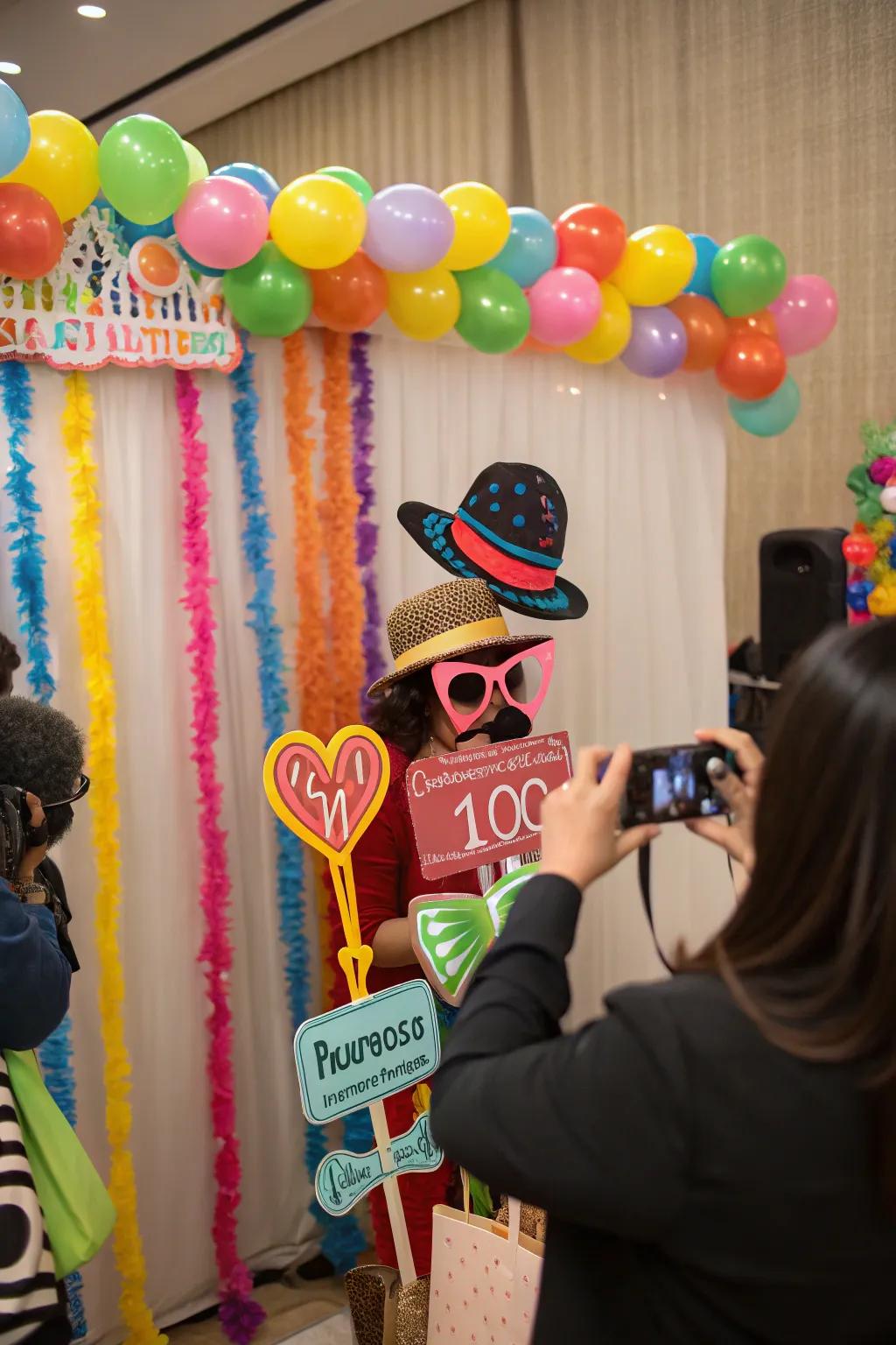 Smile: A cheerful and interactive snapshot point for immortalizing festive moments.