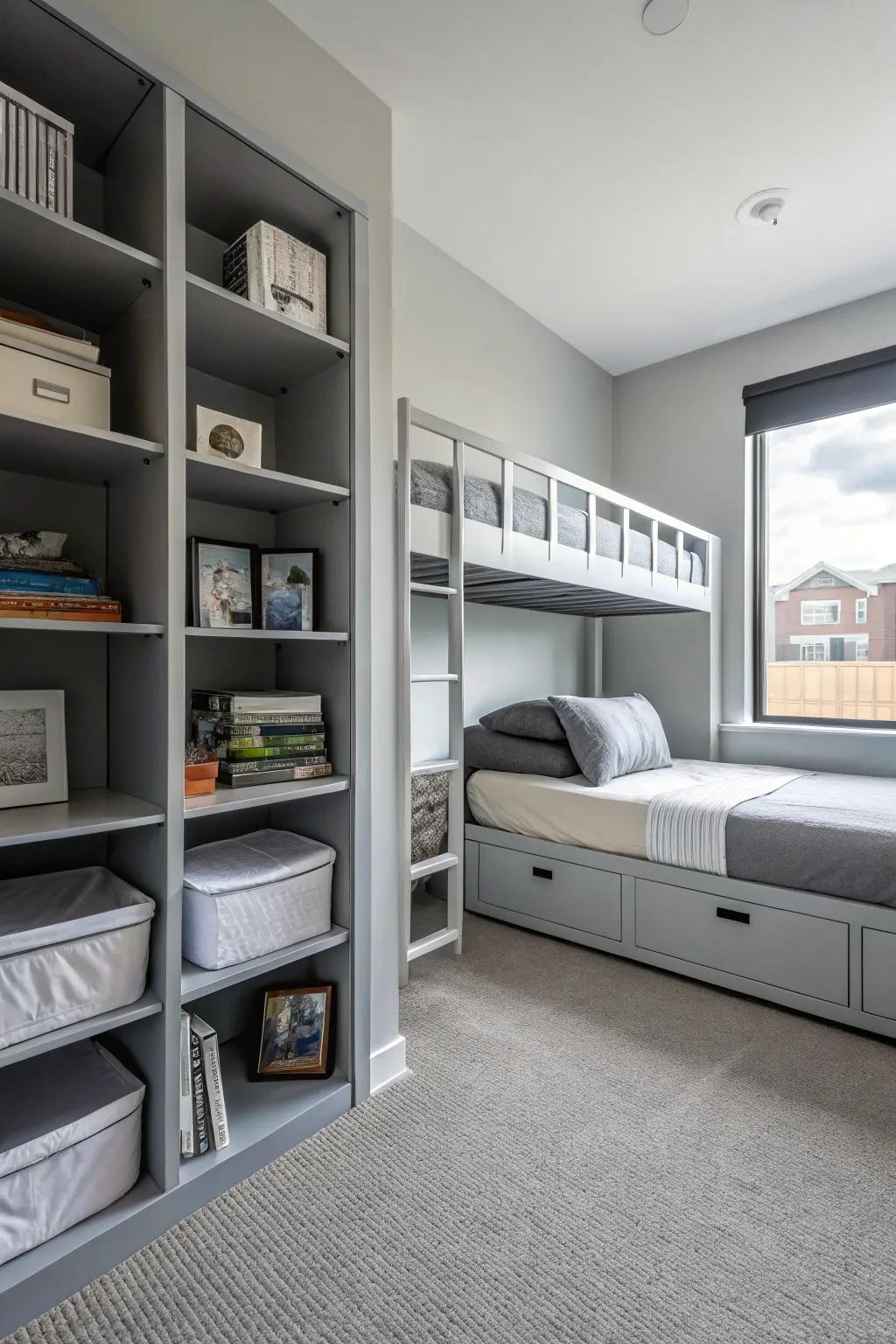 Take advantage of space using practical and fashionable storage.