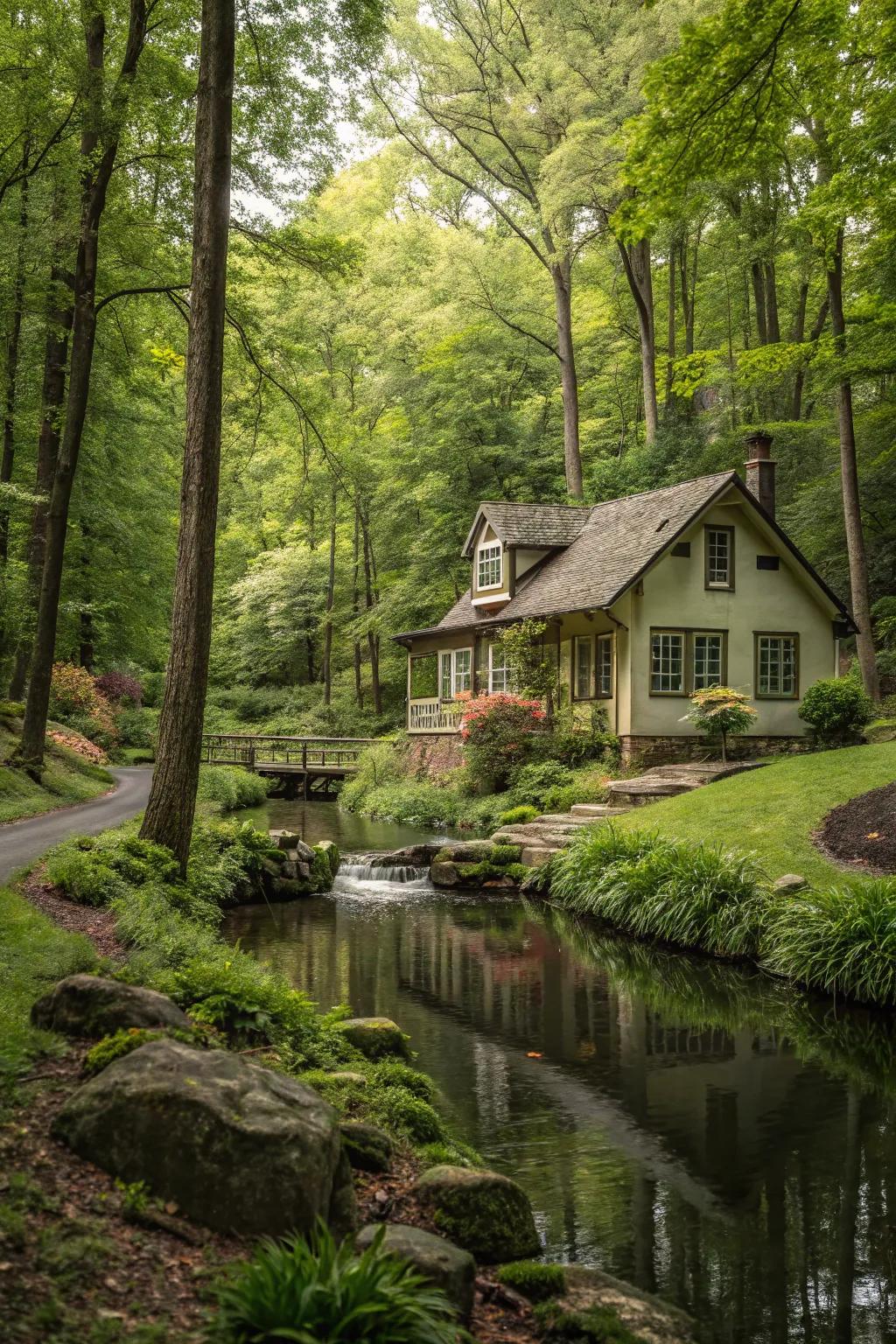 A tranquil retreat by the water's edge.