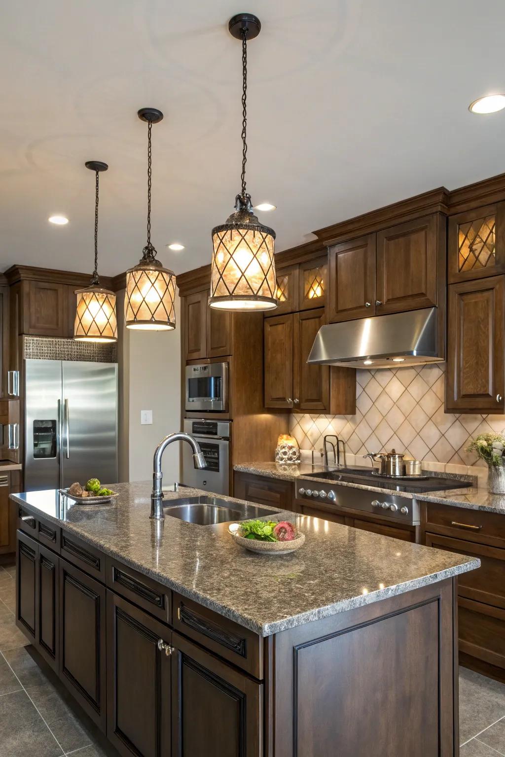 Pendant lighting can create a warm and inviting atmosphere in your kitchen.