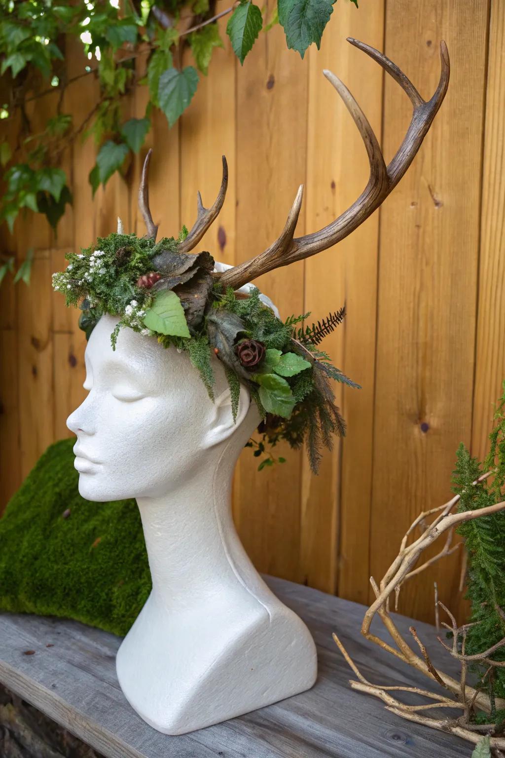 Nature-inspired decorations carry the outdoors indoors.