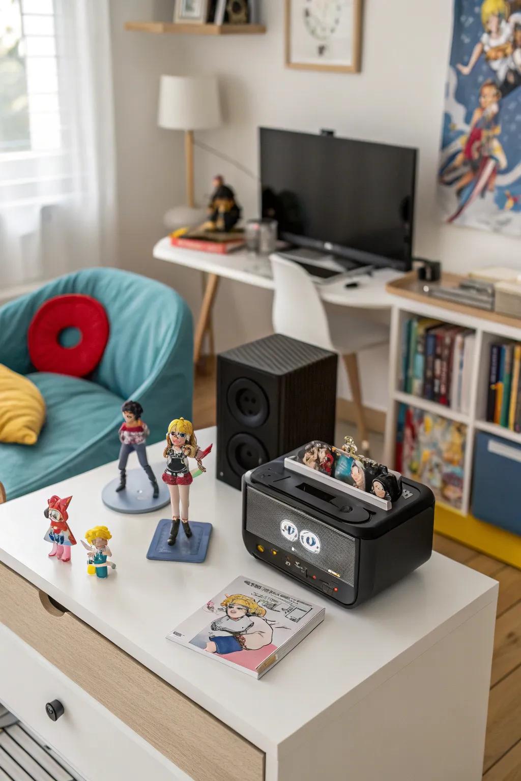 An anime-themed melody chest introduces a whimsical touch to any design.
