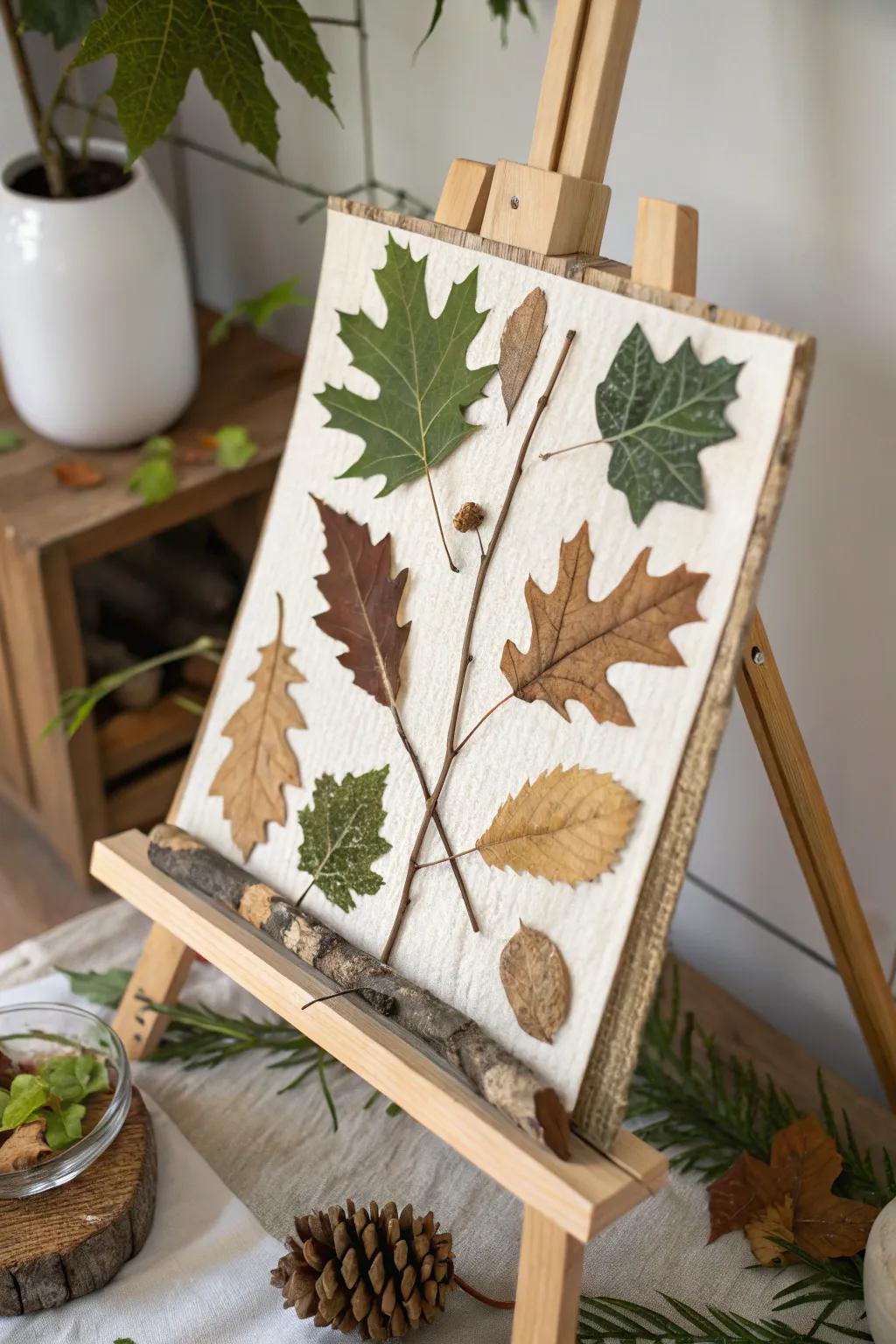 A straightforward DIY venture using organic resources such as leaves and bark.