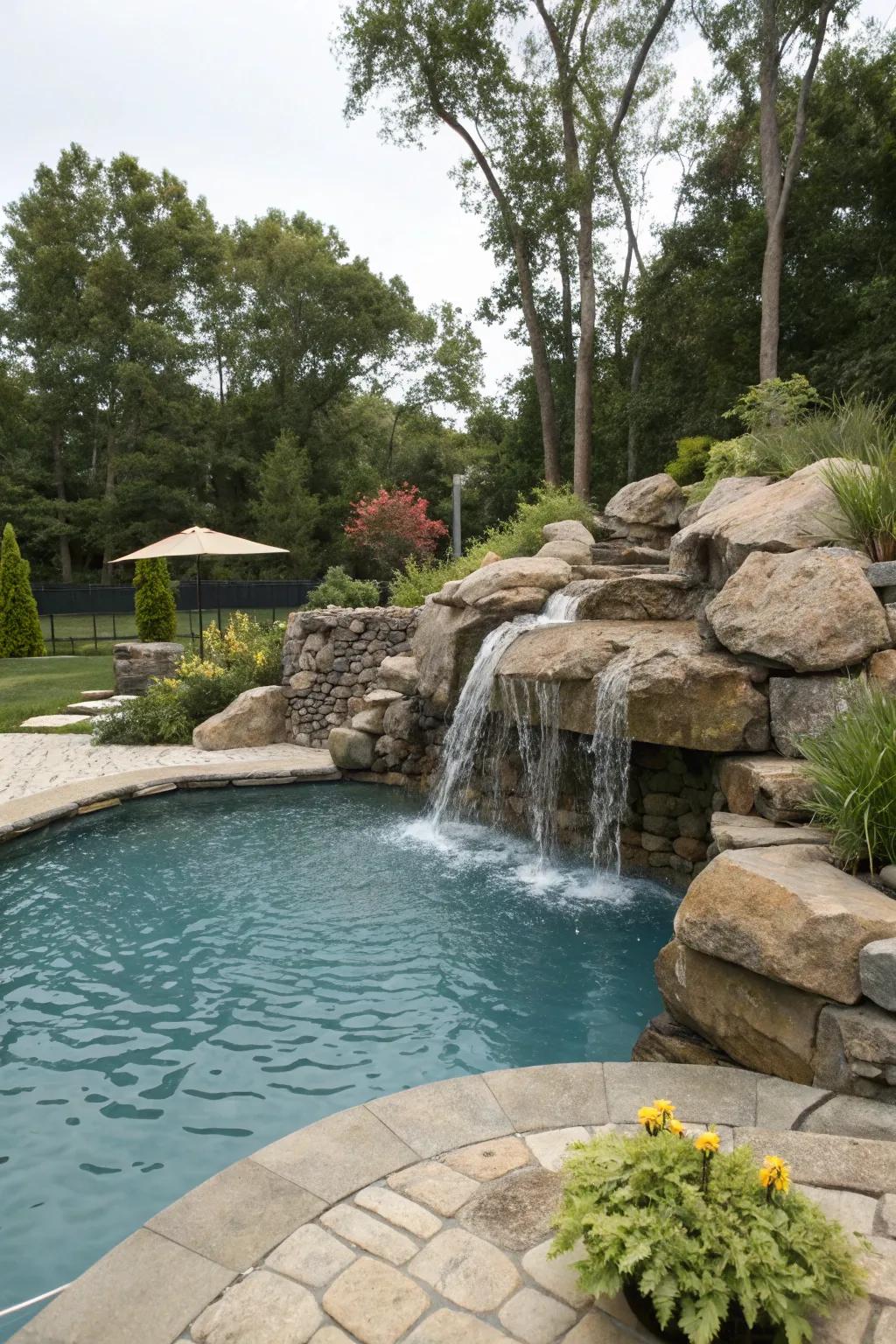 A water feature adds both visual and auditory appeal to your patio.