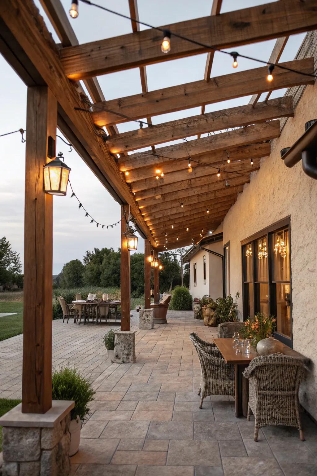 Design a country getaway with farmhouse lighting.