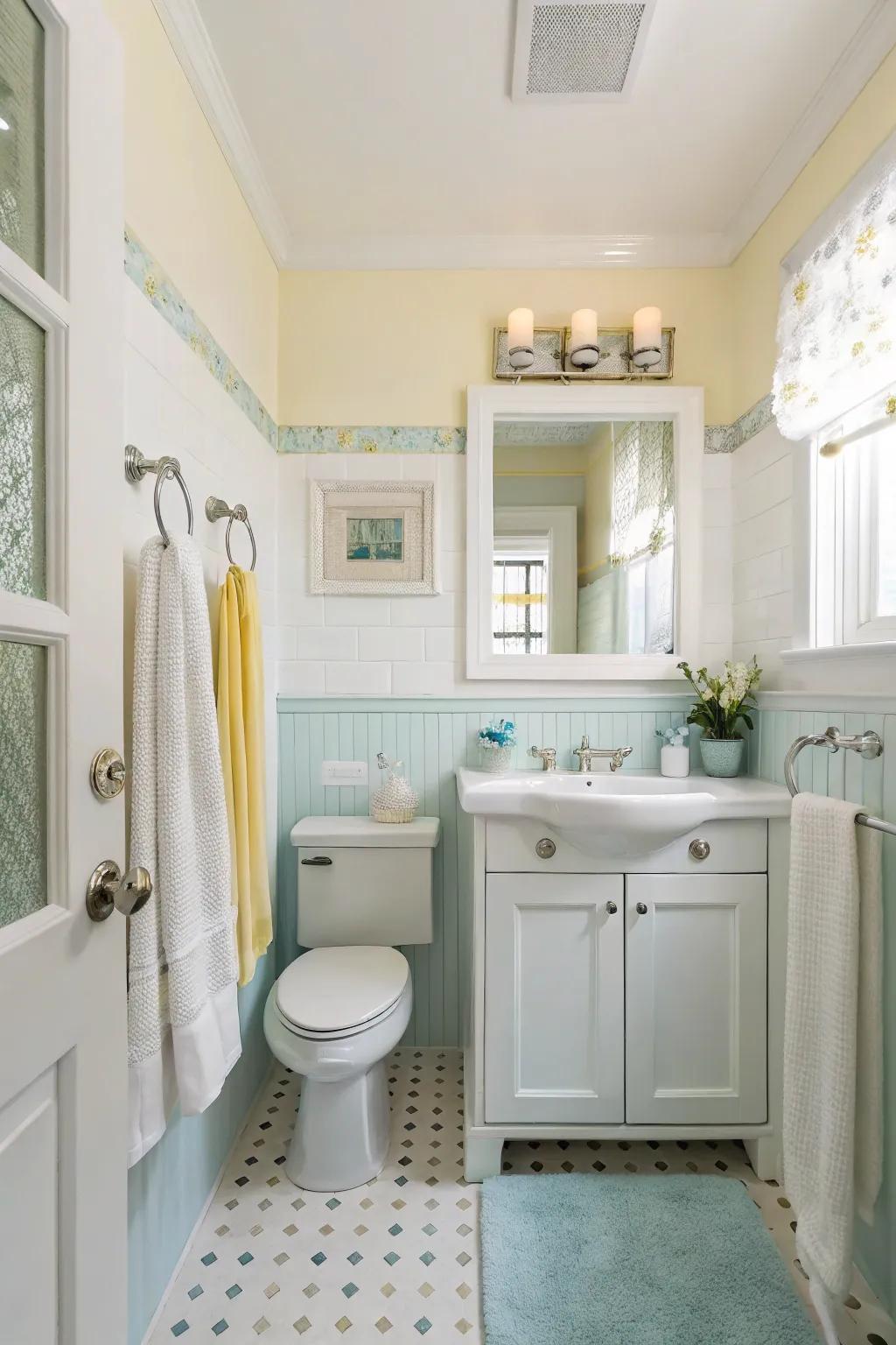Light hues usher in a breath of fresh air into confined spaces.