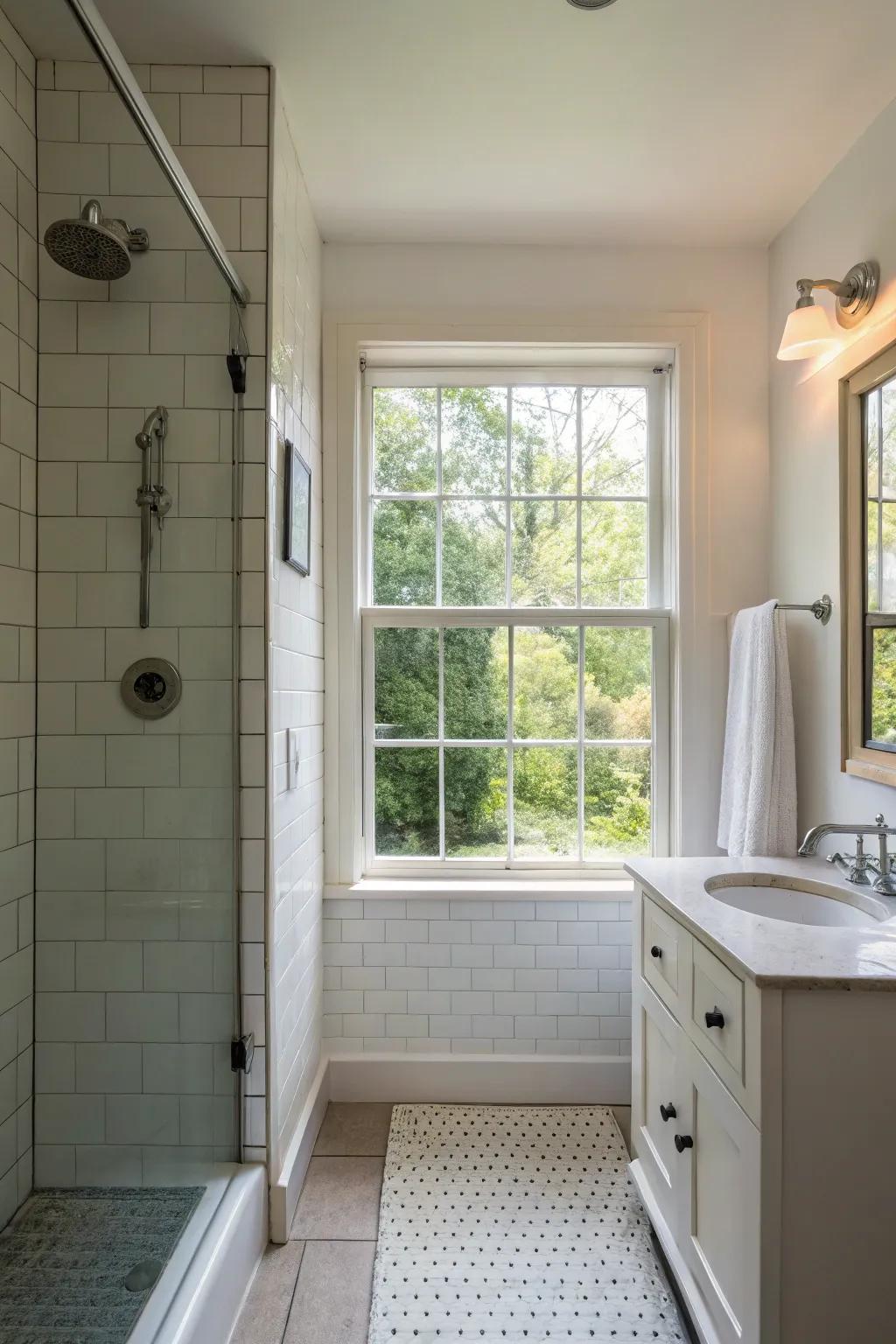 Sunlight crafts a bright and stimulating ambiance.