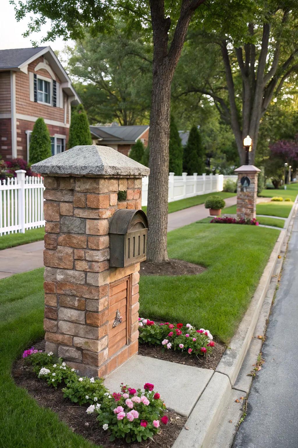 Brick and stone veneers make a timeless combination.