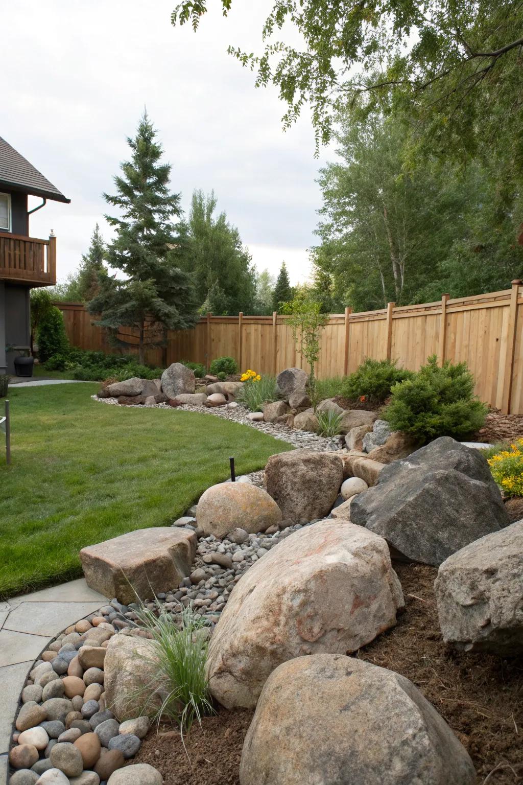 Rocks and boulders that ground your garden with natural beauty.