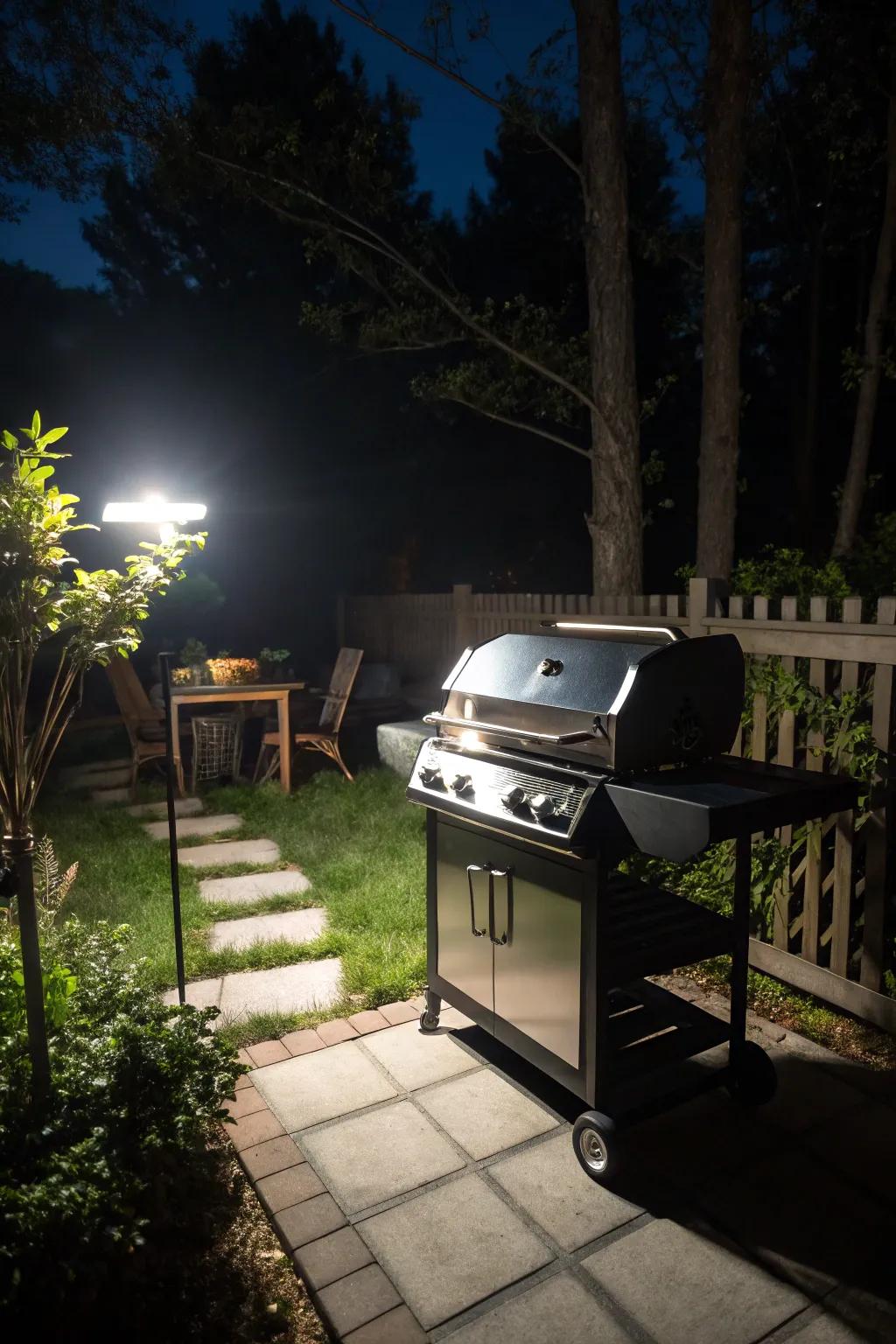 LED lights offer bright and efficient illumination for grills.