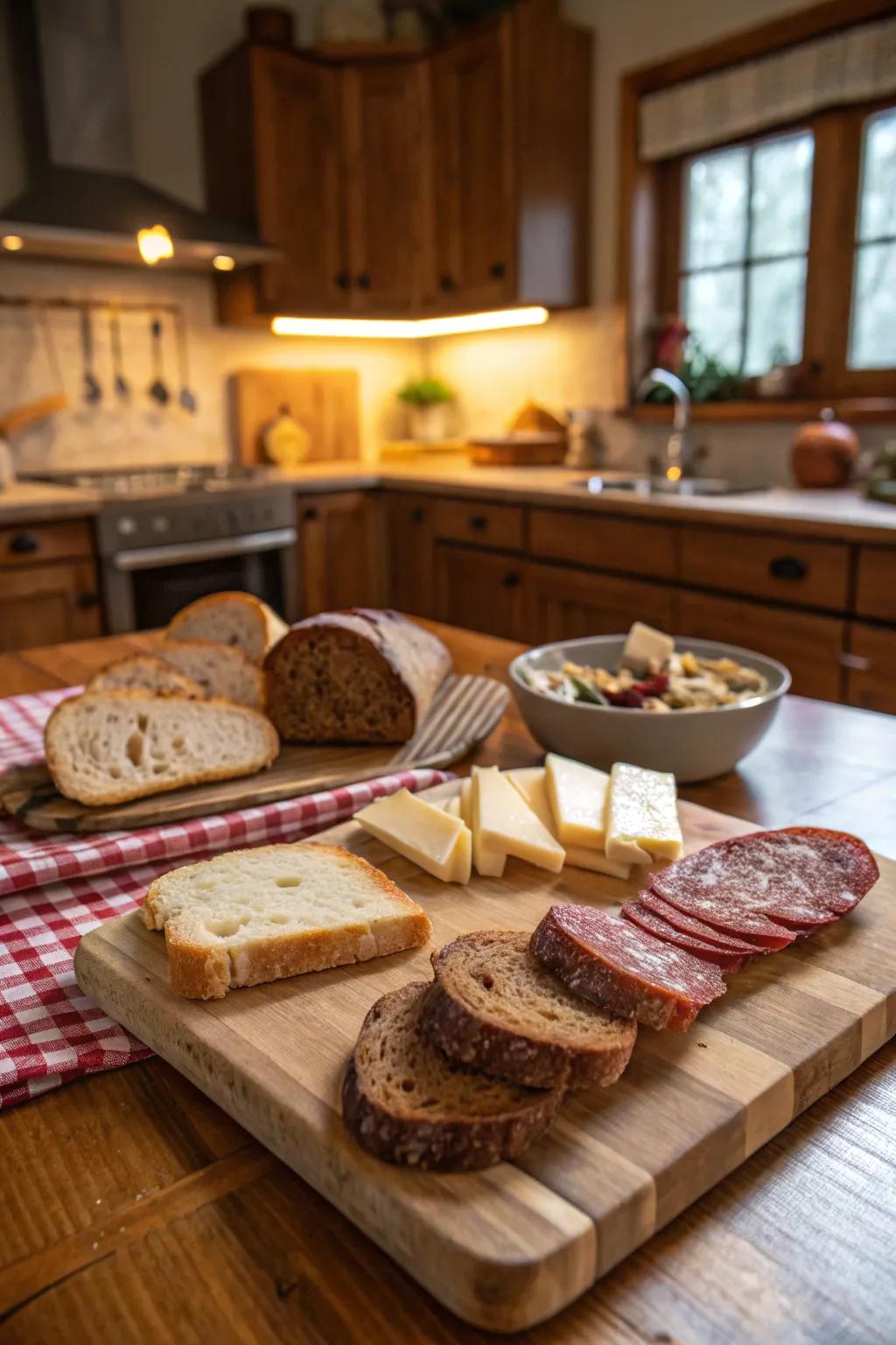 Rustic charm captured in a charcuterie board.