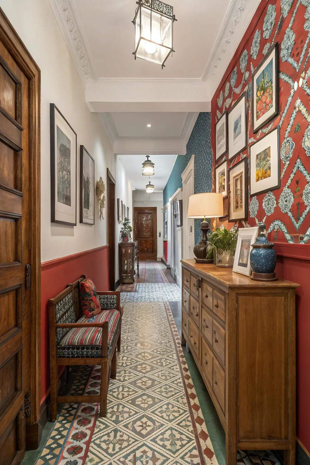 Mixing styles can create a hand-picked and unique area.