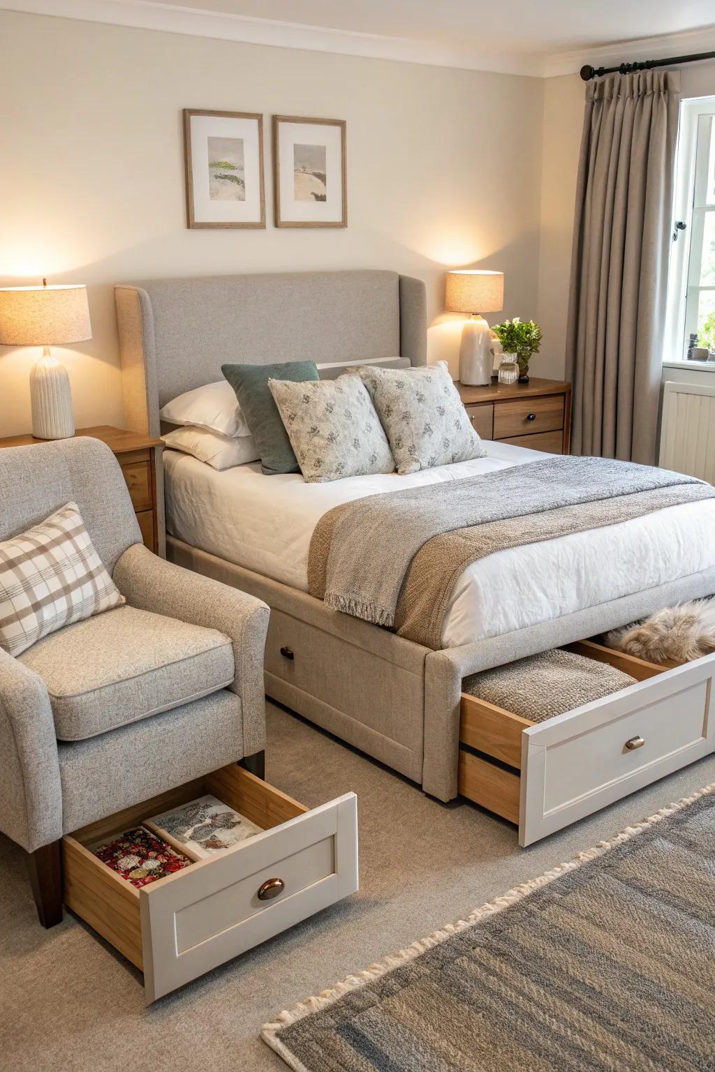 Practical furniture combines style with practicality.