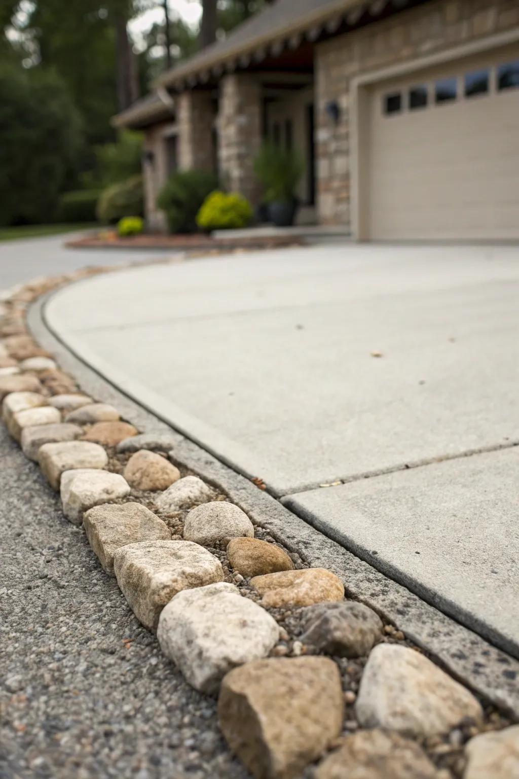 Decorative borders can elevate the aesthetic of any driveway.