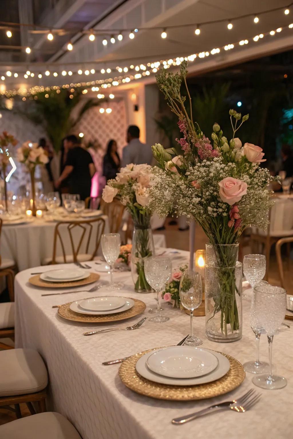 An elegant indoor dining experience with sophisticated table settings.