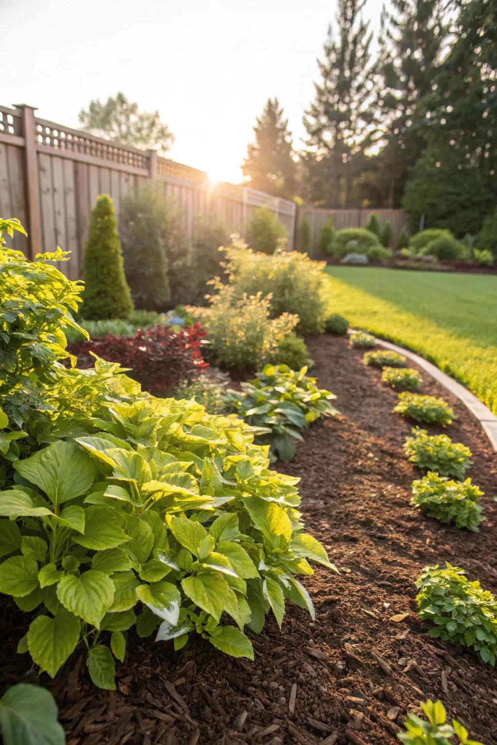 Mulch and ground covers are key to a thriving, low-maintenance garden.