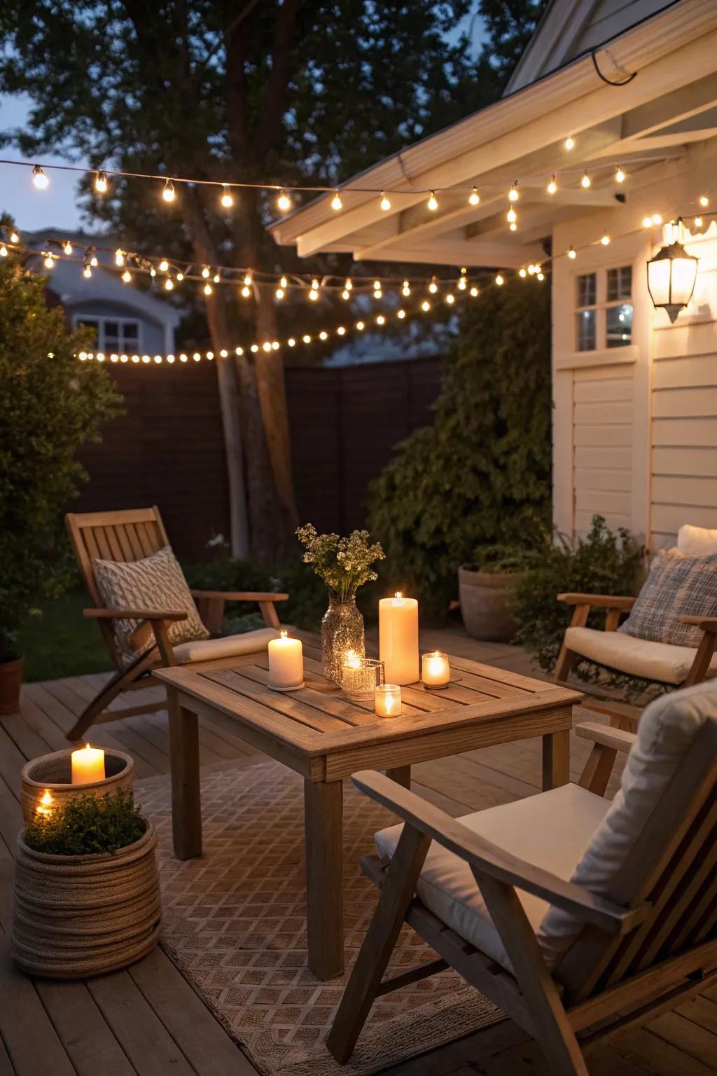 Patio candles can transform your outdoor living space.