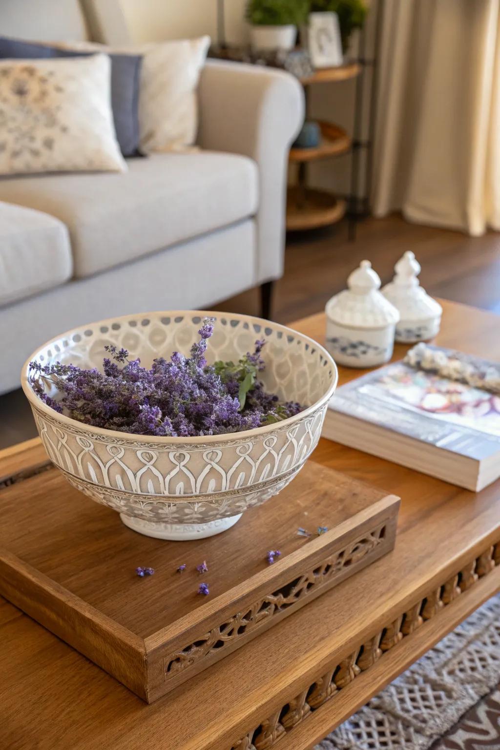 Keep your home smelling fresh with lavender potpourri.