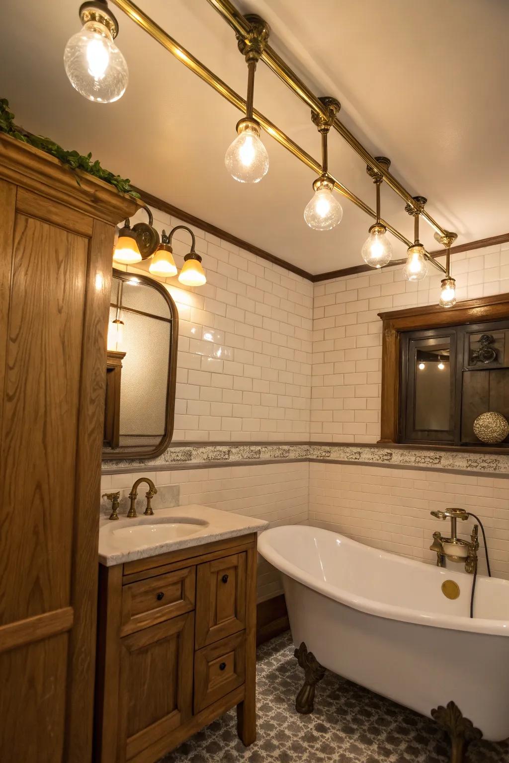 Brass finishes add warmth and elegance to any bathroom.