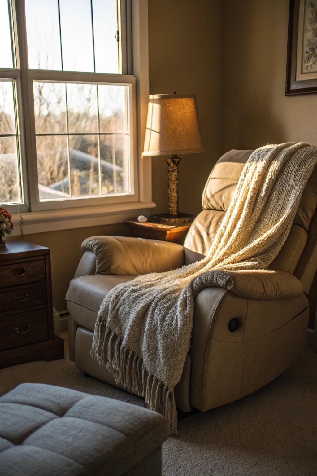 Recliners offer adjustable comfort for ultimate relaxation.