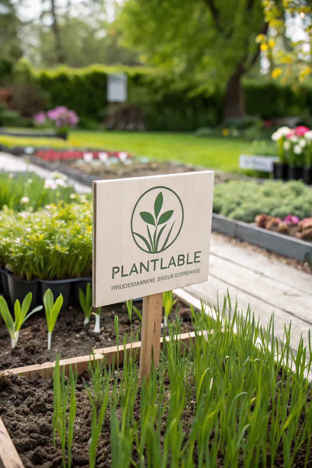 Plantable signs merge branding with environmental consciousness.